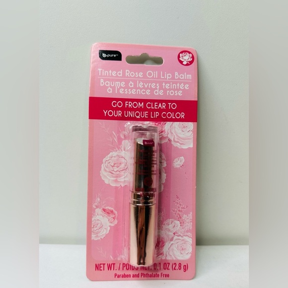 b. pure Color Changing Tinted Rose Oil Lip Balm Lip Stain PH Adapting Color - Picture 2 of 3